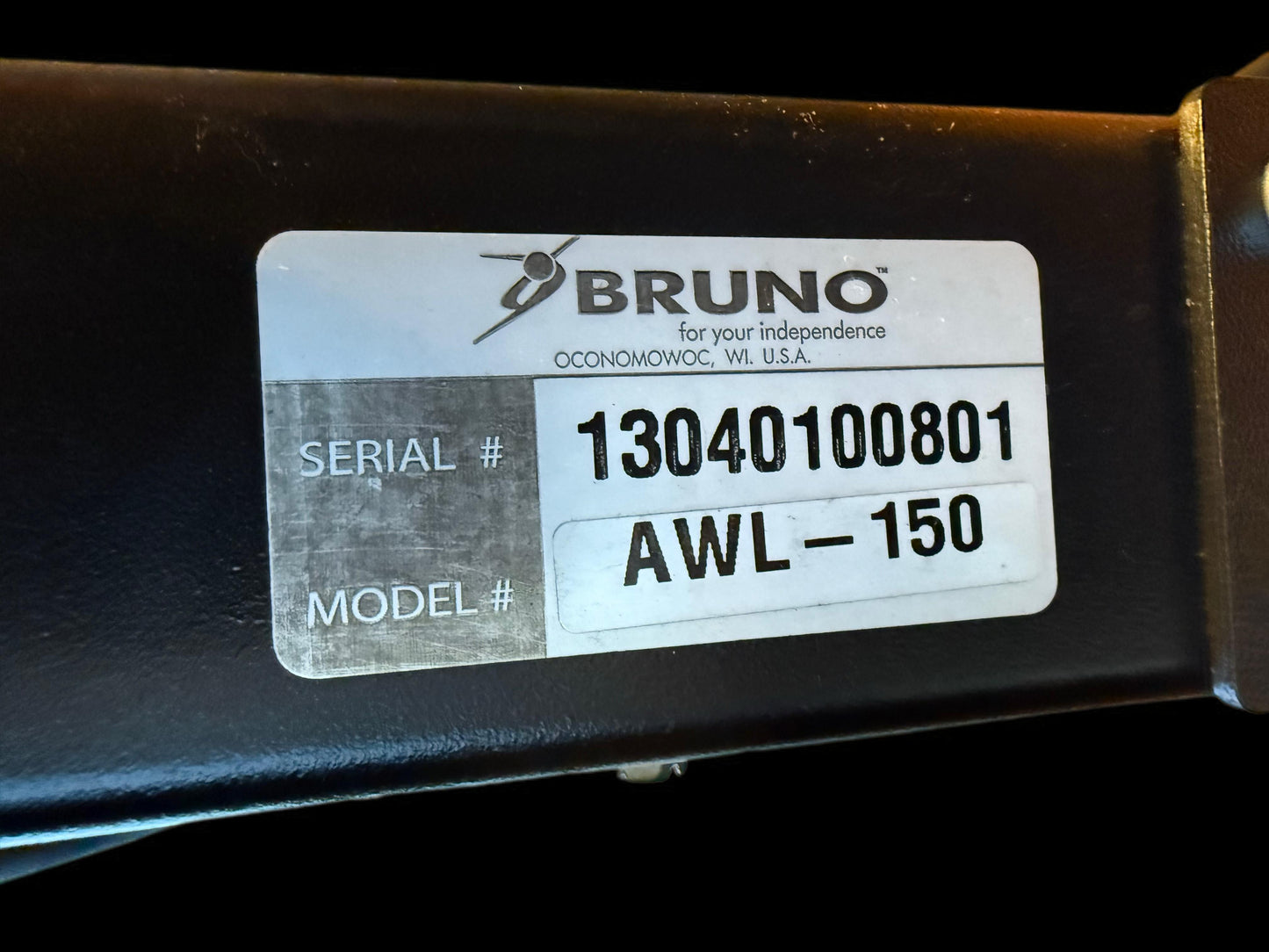 Bruno AWL-150 Lifter: Effortless Mobility Device Loading for Your Vehicle